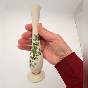 Vintage Lenox Holiday Pattern Bud Vase